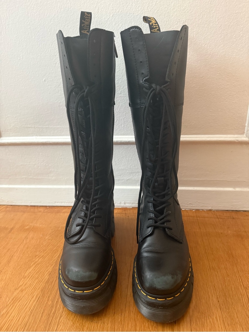 Dr. Martens Audrick 20-Eye Nappa Lux Platform Boots - US 6 / EU 37 - Picture 3 of 8